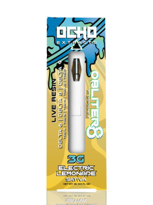 Ocho Extracts - 3 Gram Disposable - Electric Lemonade - OBLITER8 Live Resin - Sativa