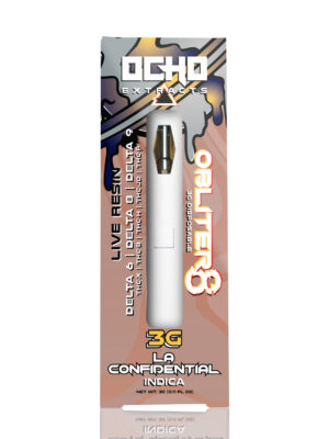 Ocho Extracts - 3 Gram Disposable - LA Confidential - OBLITER8 Live Resin - Indica