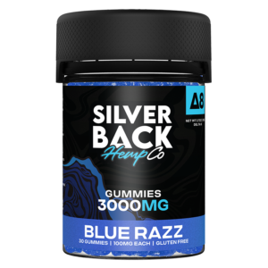 Silverback Hemp Co - 3000mg Delta 8 Gummies - Blue Razz