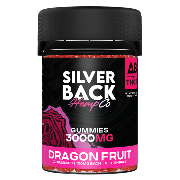 Silverback Hemp Co - 3000mg THC-P + Delta 8 Gummies - Dragon Fruit