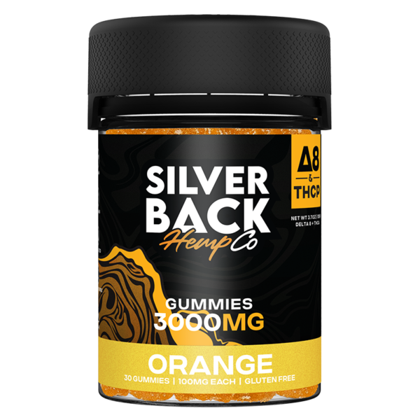 Silverback Hemp Co - 3000mg THC-P + Delta 8 Gummies - Orange