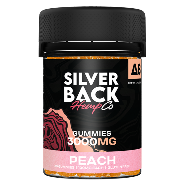 Silverback Hemp Co - 3000mg Delta 8 Gummies - Peach