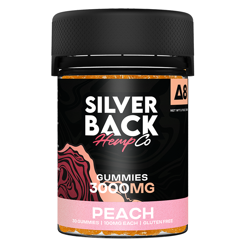 Silverback Hemp Co - 3000mg Delta 8 Gummies - Peach