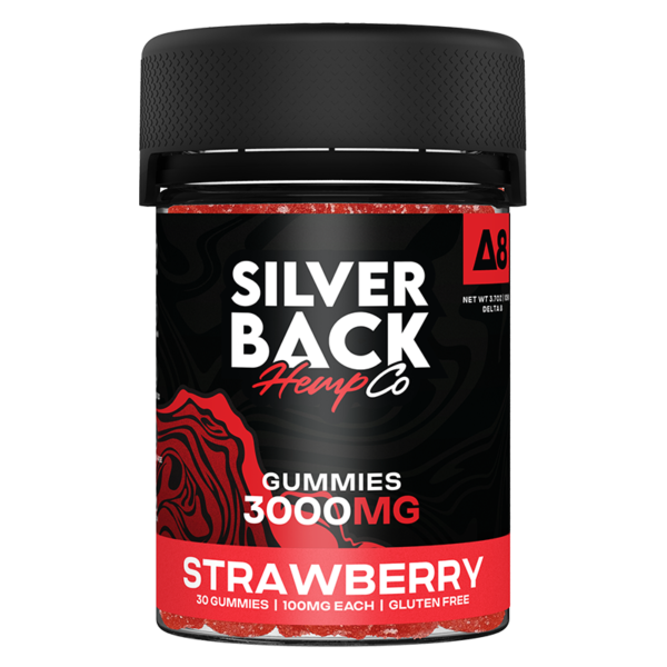 Silverback Hemp Co - 3000mg Delta 8 Gummies - Strawberry