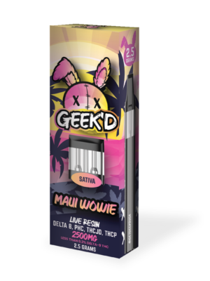 Geek’d Extracts - Knockout Blend Disposable | 2.5g - Maui Wowie – Sativa
