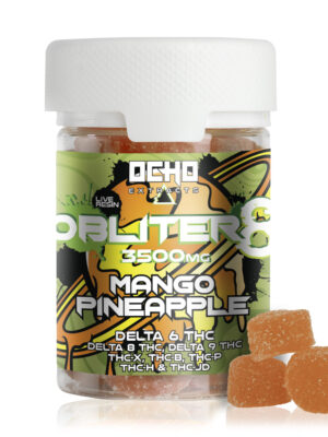 Ocho Extracts - 3500mg - Mango Pineapple - OBLITER8 Live Resin - Gummies