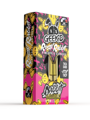 Geek'd Extracts - Rosin Rabbit Pineapple Express - THC-A 20x Cartridge - Sativa
