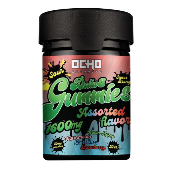 Ocho Extracts - Live Resin Delta-8 Gourmet Gummies – 1600mg - Assorted