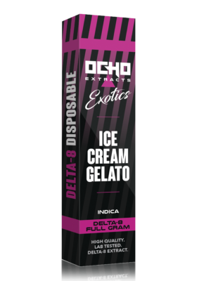 Ocho Extracts – Ice Cream Gelato – 1g Disposable - Indica