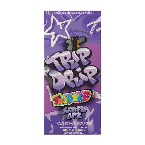 Trip Drip - Twisted  - Grape Ape - Indica - 3.5-Gram Disposable