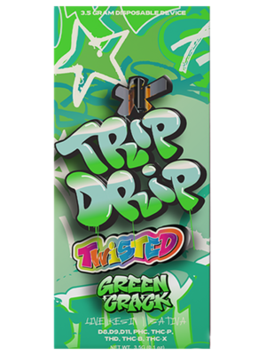 Trip Drip - Twisted  - Green Crack - Sativa - 3.5-Gram Disposable