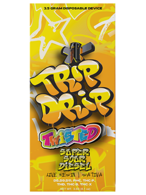 Trip Drip - Twisted  - Super Sour Diesel - Sativa - 3.5-Gram Disposable
