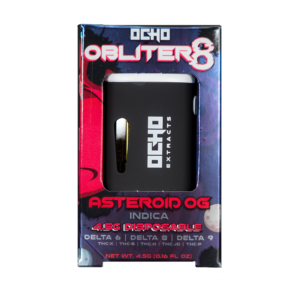 Ocho Extracts – Obliter8 - Asteriod OG – 4.5g Disposable – Indica