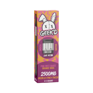 Geek'd Extracts - Pink Runtz Sauce & Orange Soda - Delta 8 + PHC + THC-JD - Live Resin Disposable