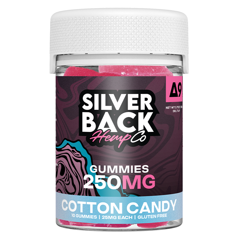 Silverback Hemp Co - D9 Gummies - Cotton Candy - 250mg