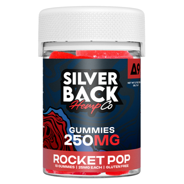 Silverback Hemp Co - D9 Gummies - Rocket Pop - 250mg