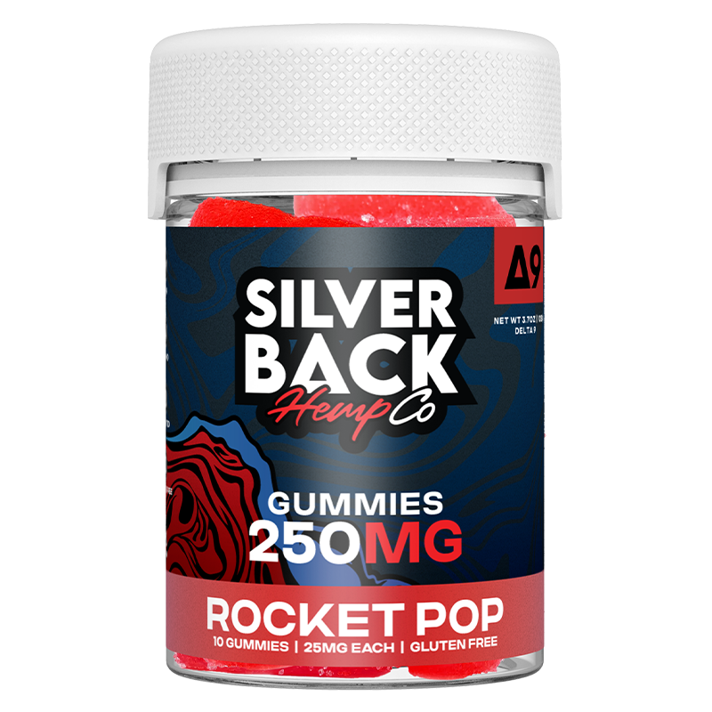 Silverback Hemp Co - D9 Gummies - Rocket Pop - 250mg