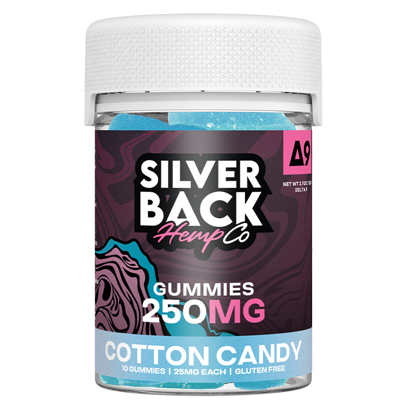 Silverback Hemp Co - Delta 9 Gummies - Cotton Candy - 250mg