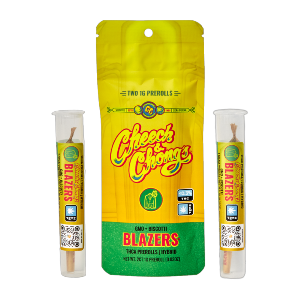 Cheech & Chong's Blazers - GMO + Biscotti - Hybrid - Pre-Roll- 2g