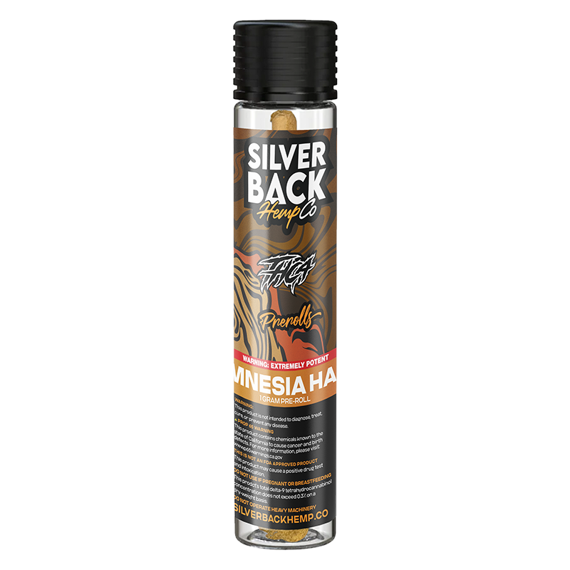 Silverback Hemp Co - Amnesia Haze - THCA Pre-Roll - Sativa - 1g
