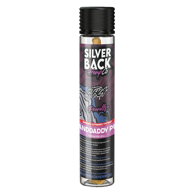 Silverback Hemp Co - Granddaddy Purp - THCA Pre-Roll - Indica - 1g