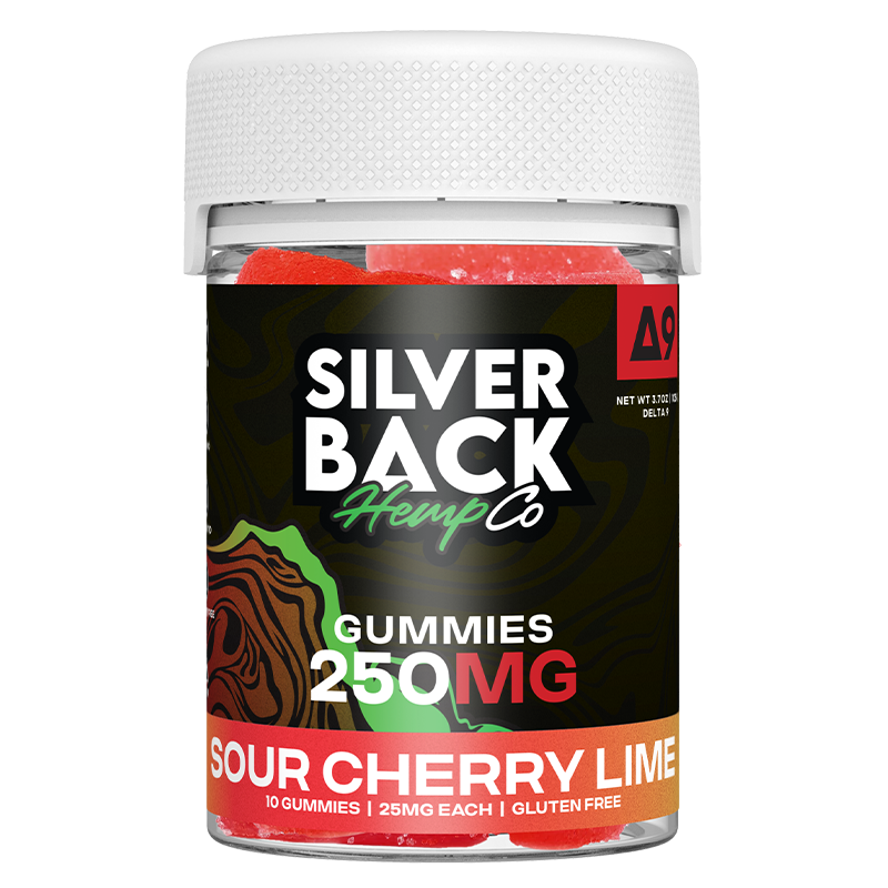 Silverback Hemp Co - Delta 9 Gummies - Sour Cherry Lime - 250mg