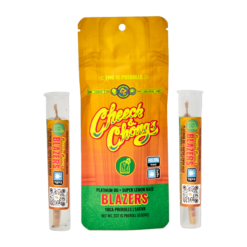 Cheech & Chong's Blazers - Platinum OG + Super Lemon Haze - Sativa - Pre-Roll- 2g