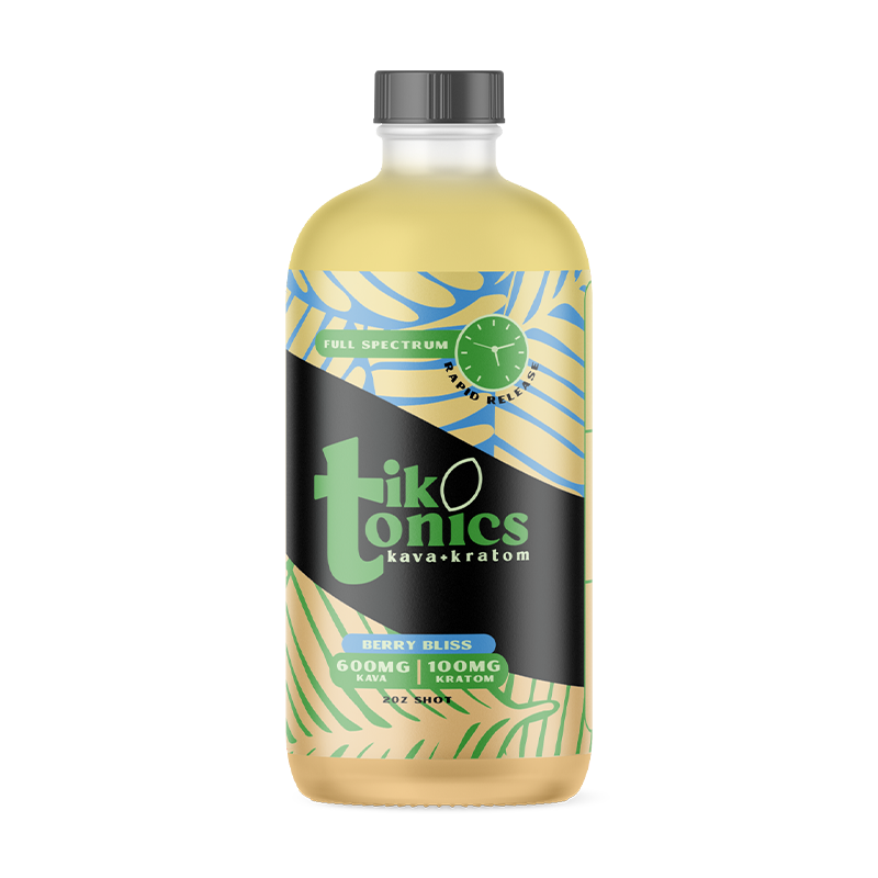 Tiktonics - Kava + Kratom - Berry Bliss - 2oz Shot