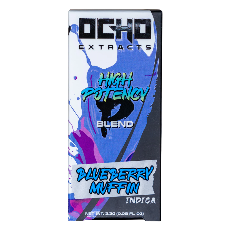 Ocho Extracts - High Potency Disposable - Blueberry Muffin - Indica - 2.2g