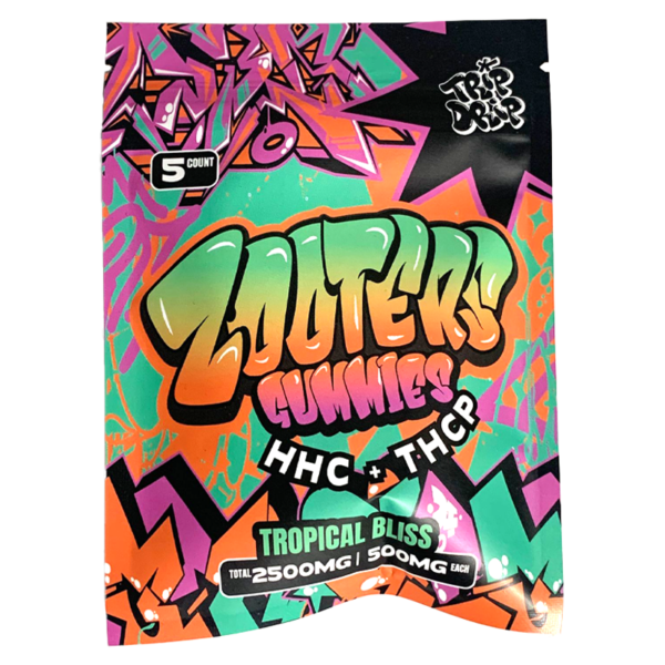 Trip Drip - Zooters HHC + THCP Gummies (5ct) - Tropical Bliss - 2500mg