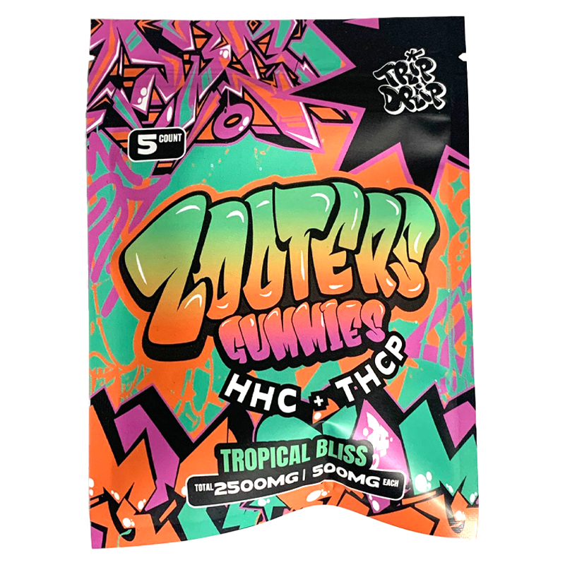 Trip Drip - Zooters HHC + THCP Gummies (5ct) - Tropical Bliss - 2500mg