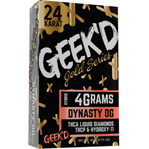 Geek'd Extracts - 24K Gold Series - Disposable - 4g - Dynasty OG - Hybrid