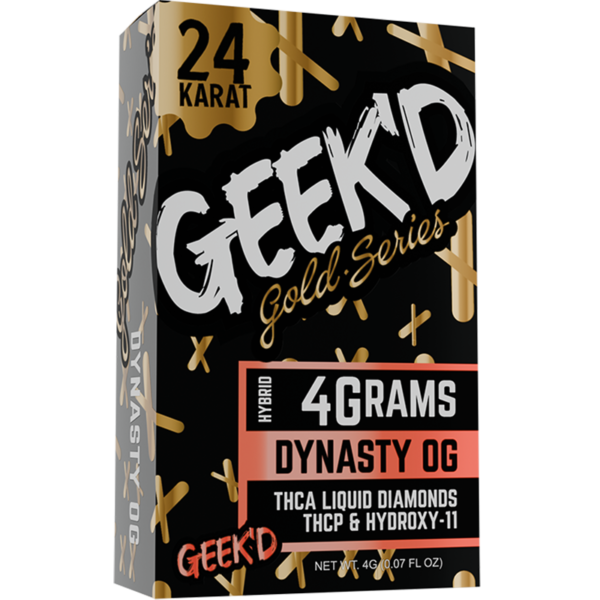 Geek'd - 24K Gold Series - Disposable - 4g - Dynasty OG - Hybrid