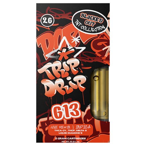 Trip Drip - TNT Collection (Blacked Out) - G13 - Indica - 2g Cartridge