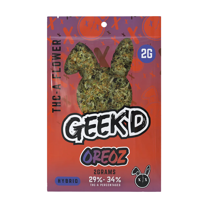 Geek'd - THCA Flower - Oreoz - Hybrid - 2G