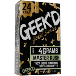 Geek'd Extracts - 24K Gold Series - Disposable - 4g - Master Kush - Indica