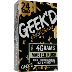 Geek'd Extracts - 24K Gold Series - Disposable - 4g - Master Kush - Indica