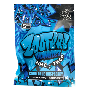 Trip Drip - Zooters HHC + THCP Gummies (5ct) - Sour Blue Raspberry - 2500mg