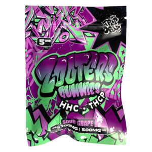 Trip Drip - Zooters HHC + THCP Gummies (5ct) - Sour Grape - 2500mg