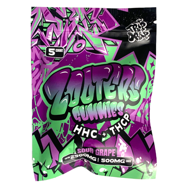 Trip Drip - Zooters HHC + THCP Gummies (5ct) - Sour Grape - 2500mg