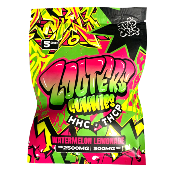 Trip Drip - Zooters HHC + THCP Gummies (5ct) - Watermelon Lemonade - 2500mg