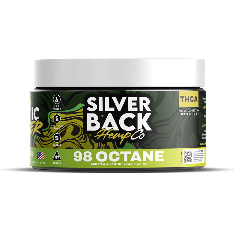 Silverback Hemp Co - 98 Octane – Sativa – 3.5g –  THC-A Exotic Flower