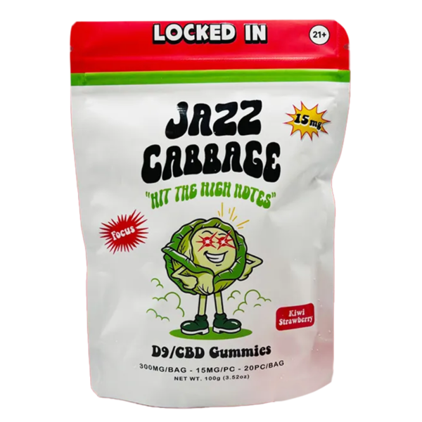 Jazz Cabbage - Locked In - Delta 9 / CBD Gummies - 300mg