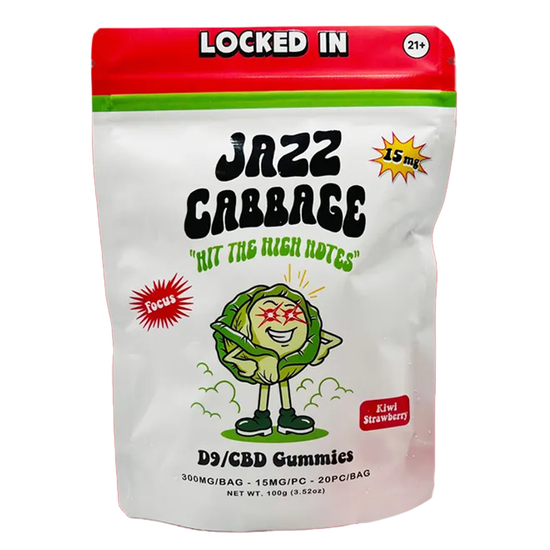 Jazz Cabbage - Locked In - Delta 9 / CBD Gummies - 300mg