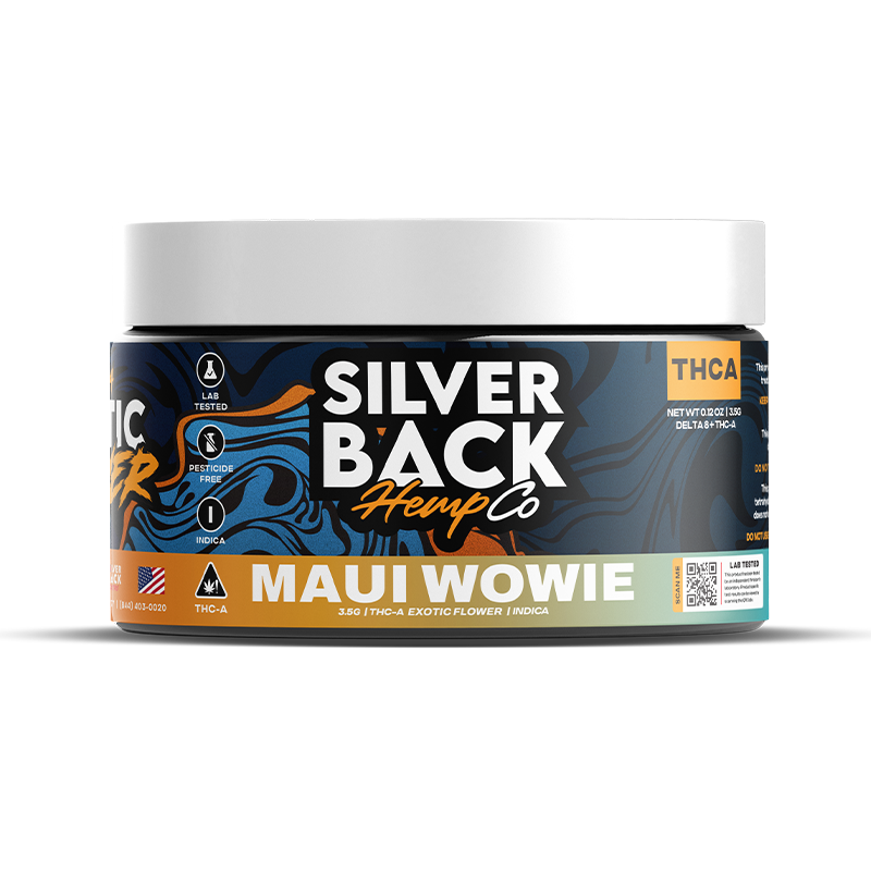 Silverback Hemp Co - Maui Wowie – Indica – 3.5g –  THC-A Exotic Flower