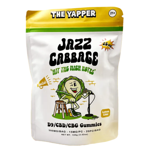 Jazz Cabbage - The Yapper - Delta 9 / CBD / CBG Gummies - 300mg