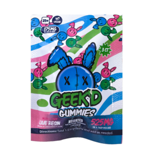 Geek’d - Delta 8 + THCP - Gummies (3ct) - 525mg