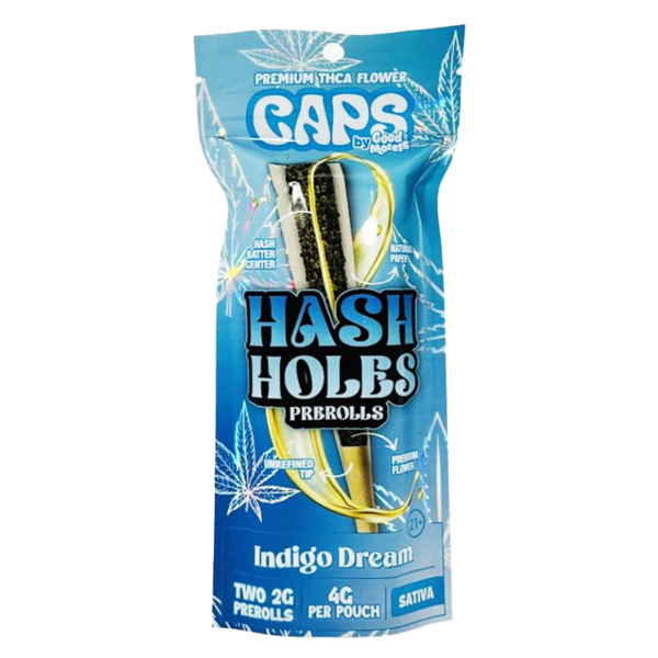 CAPS - Hash Holes - THCA Pre-Rolls - Indigo Dream - Sativa - 4g