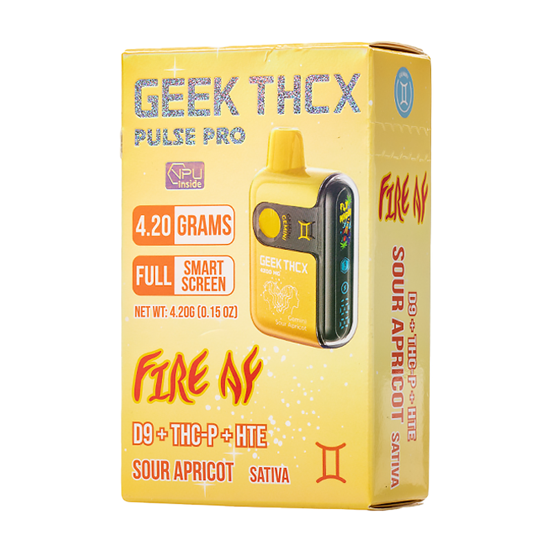 Geek - THCX Pulse Pro Fire AF - Sour Apricot (Gemini) - Sativa - Disposable - 4.20G