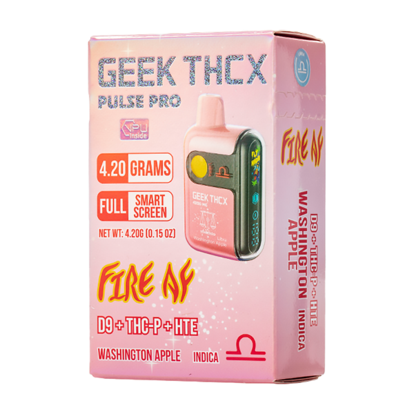 Geek - THCX Pulse Pro Fire AF - Washington Apple (Libra) - Indica - Disposable - 4.20G